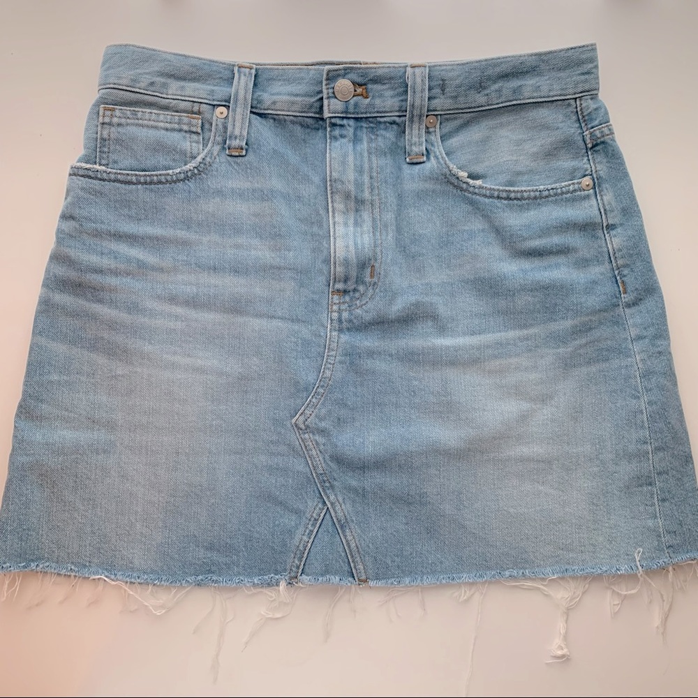 MADEWELL A-LINE DENIM SKIRT